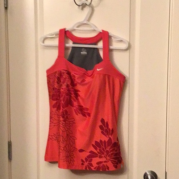 Nike floral workout tank size L - Picture 3 of 7